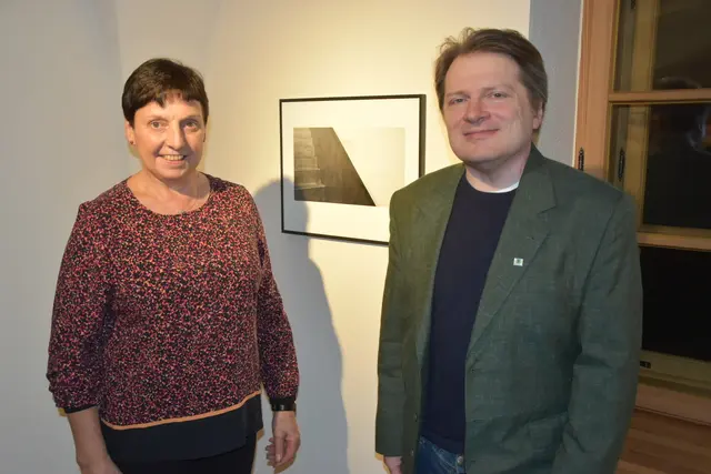 Stadträtin Vroni Haas und Museumsbetreuer Stefan Kraus  | Foto: Michaela Müller