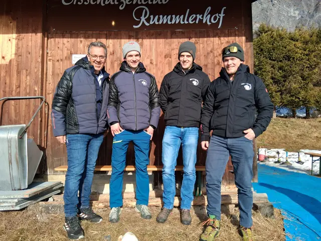 Knapp nicht in die Preisränge geschafft; EC Rummlerhof 3; Klaus Födermair, Jakob Wörgötter, Sebastian Hirnsberger und Kilian Niederstrasser