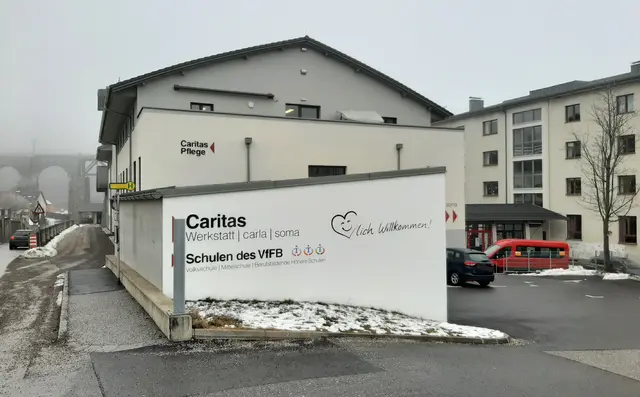 Heute-Foto: So sieht der neue Standort der verschiedenen Caritas-Einrichtungen heute aus. Foto vom 2. Februar 2026. | Foto: B. Hofmann