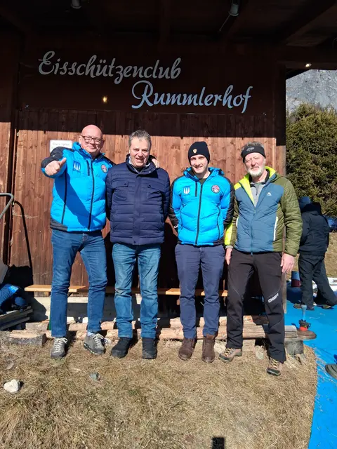 Knapp nicht in die Preisränge geschafft; ESV Going; Andreas Natmessnig, Franz Oberleitner, Sandro Schipflinger und Franz Widauer.