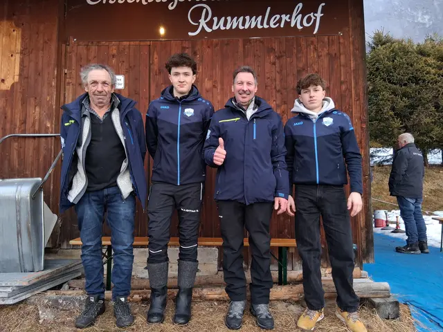 Knapp nicht in die Preisränge geschafft; ESV Gasteig;
Sepp Seibl, Martin Leo, Stefan Seibl und Daniel Hechenberger.