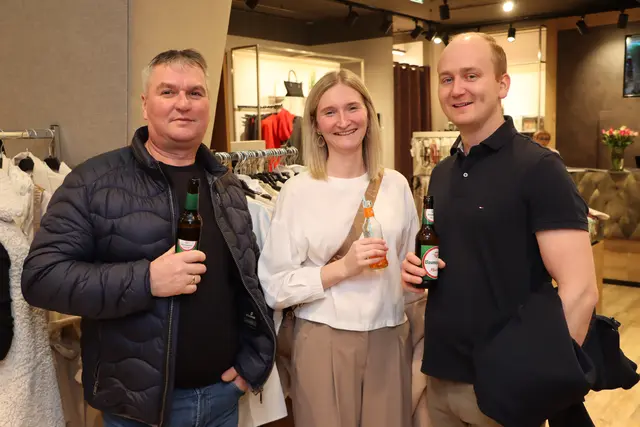 Freuten sich über schönen Abend: Günther, Katja und Manuel. 
