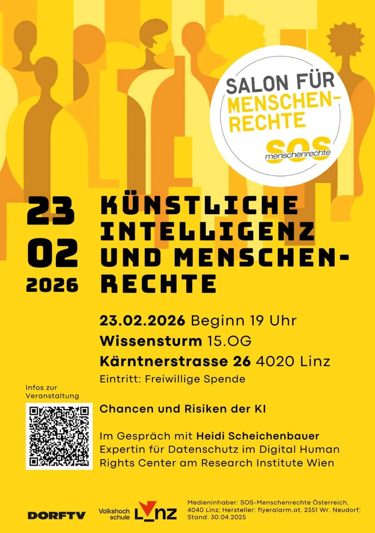 Salon fr Menschenrechte: Knstliche Intelligenz und Menschenrechte - Linz