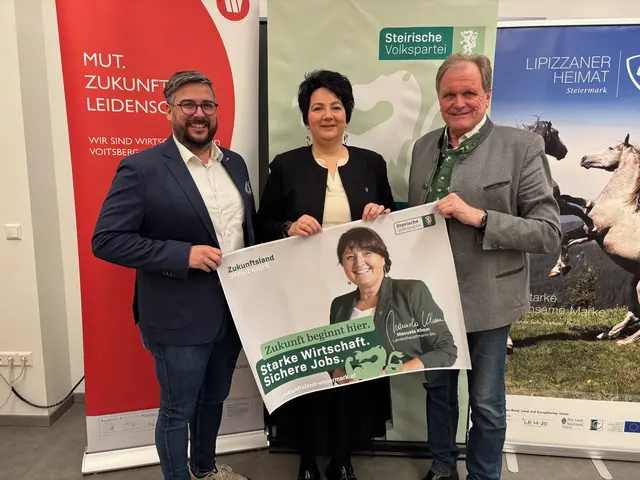 Schwerpunkt WIrtschaft (v. l.): Hannes Buchhauser, Klaudia Stroißnig und Erwin Dirnberger | Foto: Almer