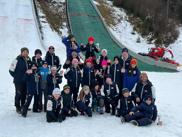 Der SC Erzbergland räumte mit seinen 22 Talenten auf der Ganzsteinschanze kräftig ab. | Foto: SC Erzbergland