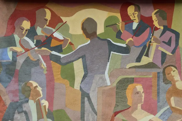 Hier spielt die Musik! Ausschnitt aus "Ballszene" von Maria Sturm. | Foto: Hans-Peter Kriener