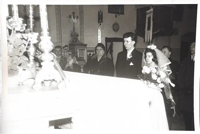 Die Trauung in der Sigleßer Kirche im Jahr 1962. | Foto: Flechl