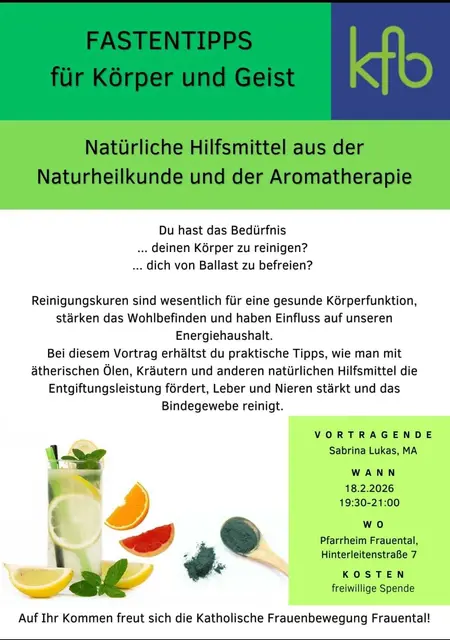 Die katholische Frauenbewegung der Pfarre Frauental lädt zu einem interessanten Vortrag ein | Foto: kfb Frauental