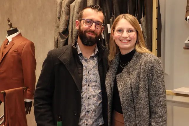 Daniel und Theresa gehörten zu den zahlreichen Gästen. 