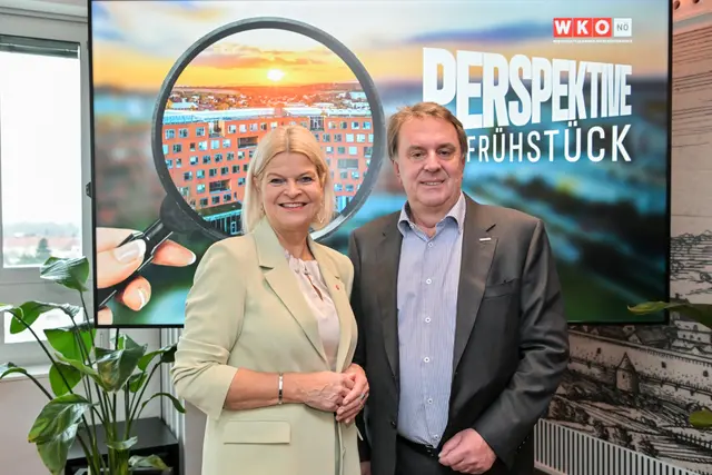 Bundesministerin Klaudia Tanner und WKNÖ-Präsident Wolfgang Ecker | Foto: Tanja Wagner