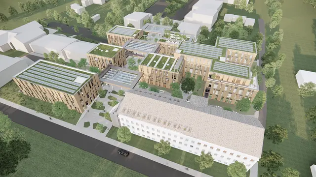 So soll der neue Komplex am Campus Pinkafeld aussehen. | Foto: Pichler &amp; Traupmann Architekten
