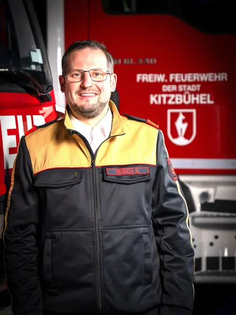 Feuerwehrkommandant Andreas Reisch. | Foto: Feuerwehr Kitzbühel