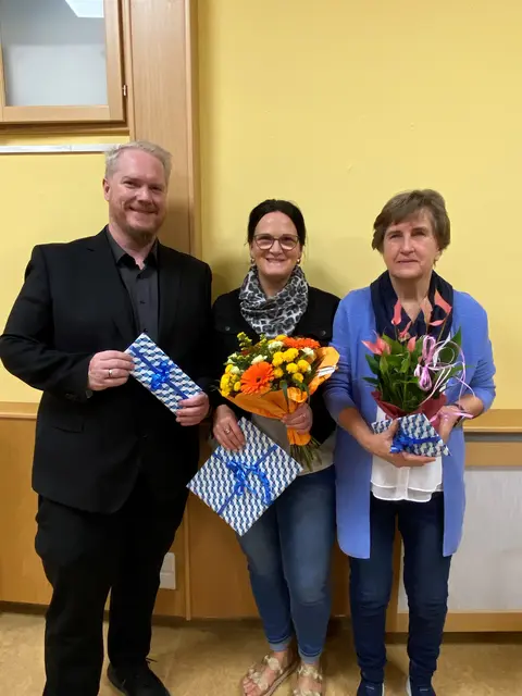 Roland Hofbauer (40), Doris Geisberger (50) und Monika Fürst (60) | Foto: Pflege- und Betreuungszentrum Zwettl