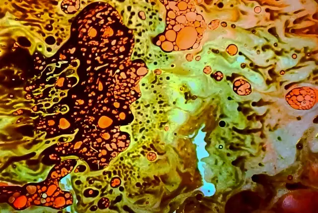 Ferrofluid, Farben, Flüssigkeitskunst  | Foto: Eigenaufnahme