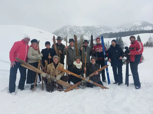 Das NostalSkiTeam Mürzzuschlag beweisen am Seeberg Tradition. | Foto: NostalSkiTeamMürzzuschlag
