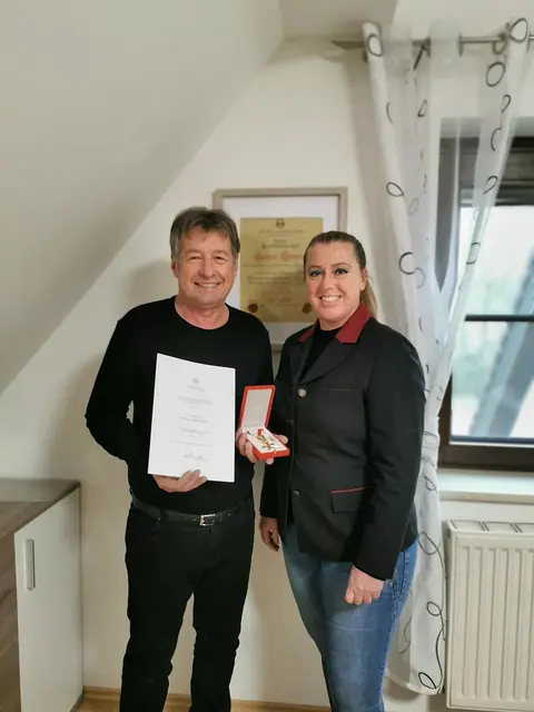 Helmut Trumler und GRin Eva-Maria Leodolter. | Foto: privat