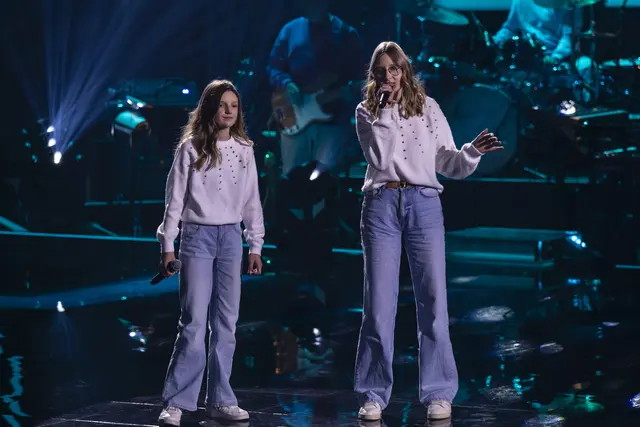 Die beiden Sängerinnen aus dem Bezirk Murau standen auf der großen Bühne von "The Voice Kids". | Foto: Joyn/Richard Hübner