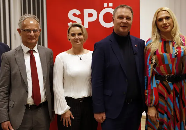 Markus Marterbauer, Bettina Bauernhofer, Andreas Babler und Amela Hirzberger (v. l.) | Foto: Andreas P. Tauser