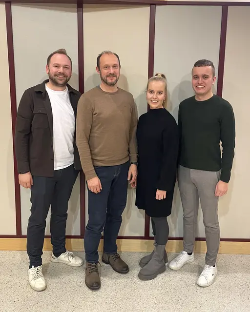 Armin Rechberger (Kassier), Konrad Weninger (Obmann), Elisa Heuchler (Kapellmeisterin), Lukas Heuchler (Schriftführer) bilden den neuen Vorstand. (v. l.) | Foto: Marktmusikkapelle Vorau
