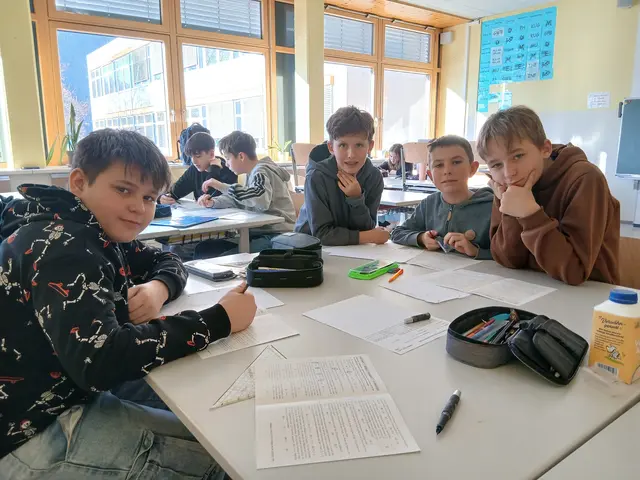 Die vier Drittklässler verfehlten das Ticket nach Budapest hauchdünn. | Foto: Gymnasium Köflach