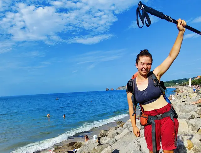 Lara Müller am Ziel der Wanderung | Foto: c) Lara Müller