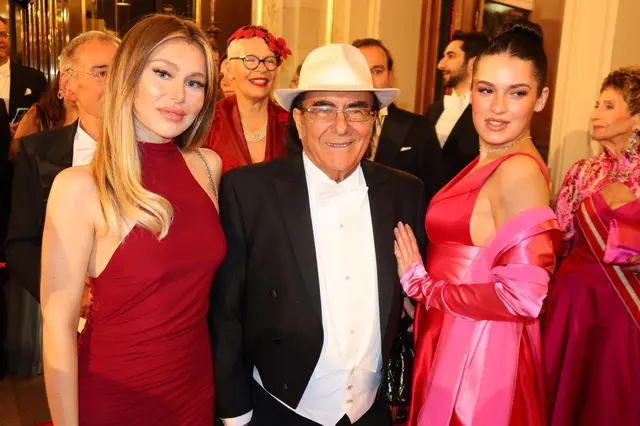 Der italienische Sänger Al Bano Carrisi nimmt in der Loge von Meinungsforscher Wolfgang Bachmayer. | Foto: Patricia Hillinger/MeinBezirk