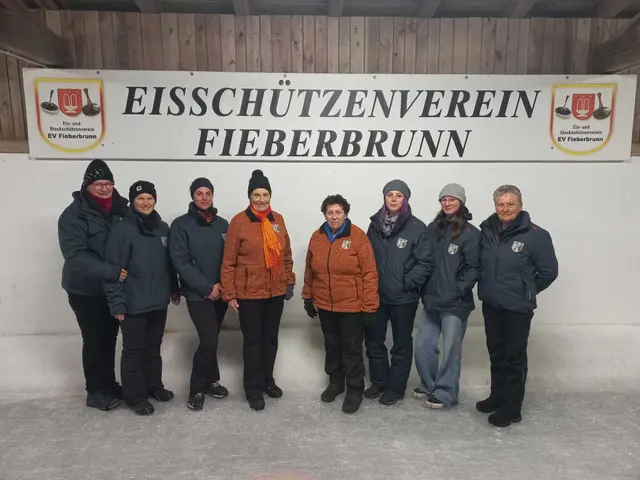 Rang 4: ESV Erpfendorf, Sieglinde Inwinkl, Michaela Hanser, Sarah Weidinger, Christiane Larcher, Resi Wörgötter, Nadine Loidl, Larissa Unterberger und Brigitte Müller