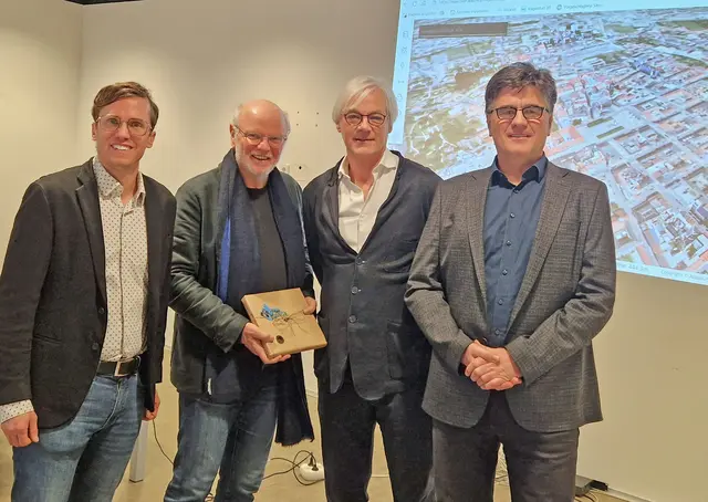 Vizebürgermeister Ronald Rabitsch mit Architekt Peter Lorenz und Georg Wald sowie Robert Piechl und von der Stadtplanung bei der letzten Sitzung des 
Klagenfurter Gestaltungsbeirates. | Foto: Stadtkommunikation