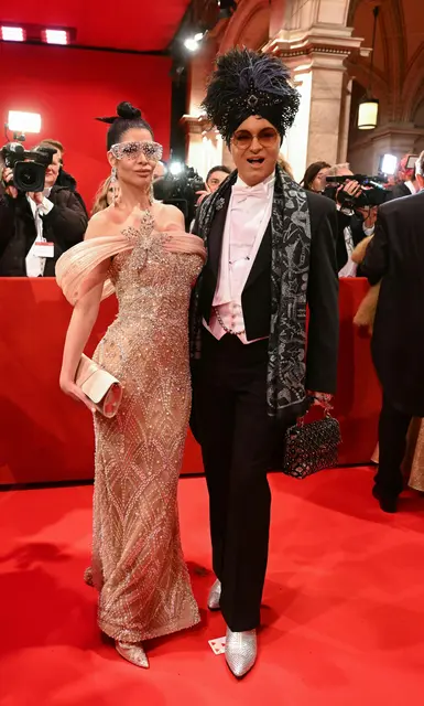 Die beiden deutschen TV-Sternchen Micaela Schäfer und Julian F. M. Stoeckel. | Foto: APA-Images / APA / HELMUT FOHRINGER