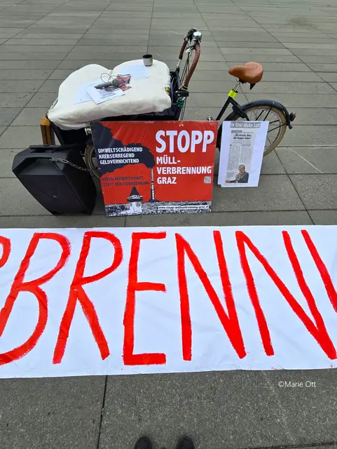 STOPP, MÜLLVERBRENNUNG, IN GRAZ
