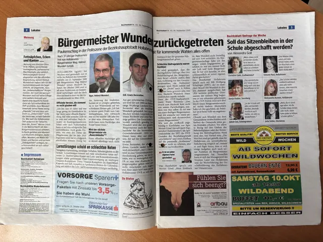 Der Artikel zu Wunderls Rücktritt. | Foto: Alexandra Goll