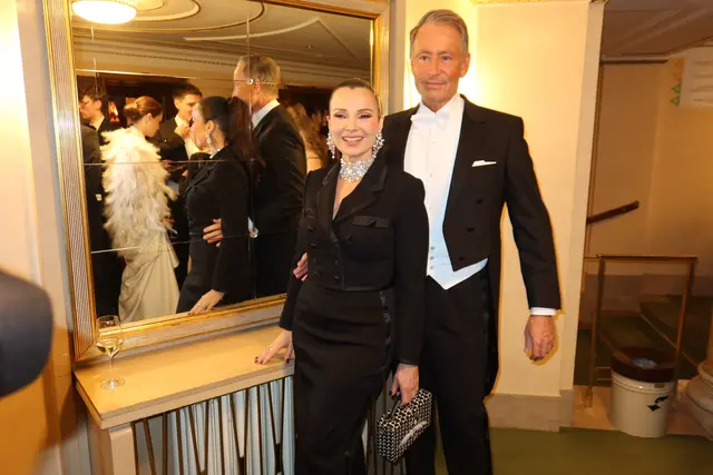 Fran Drescher und ihr Ex-Mann Peter zeigten sich äußerst entspannt.  | Foto: Patricia Hillinger/MeinBezirk