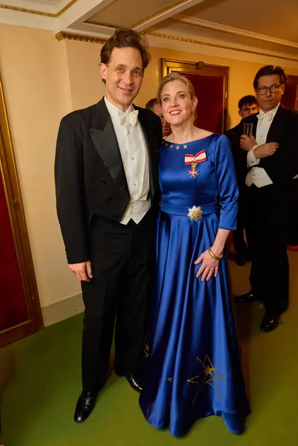 Außenministerin Beate Meinl-Reisinger (Neos) und Mann Paul Meinl. | Foto: APA-Images / Starpix