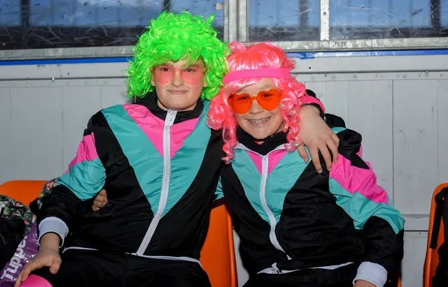 Bunte Kostüme und scharfe Kufen: Die Faschings-Eisdisco in der Wolfsberger Eventhalle war ein voller Erfolg für Groß und Klein. | Foto: Gerhard Pulsinger