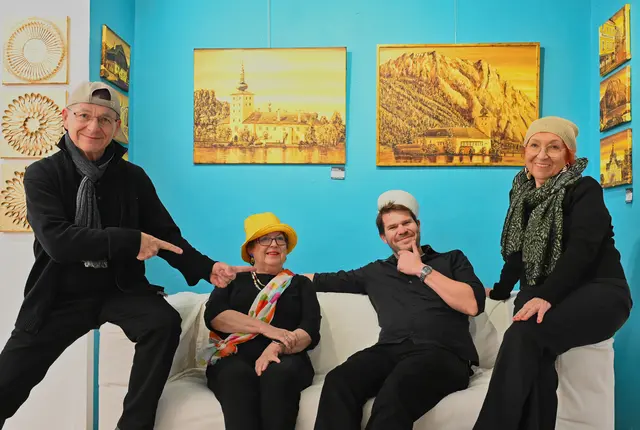 Vlnr.: Joe Malina, Christine Danninger, Matthias Kretschmer, Christine Pahl | Foto: Wilfried Fischer