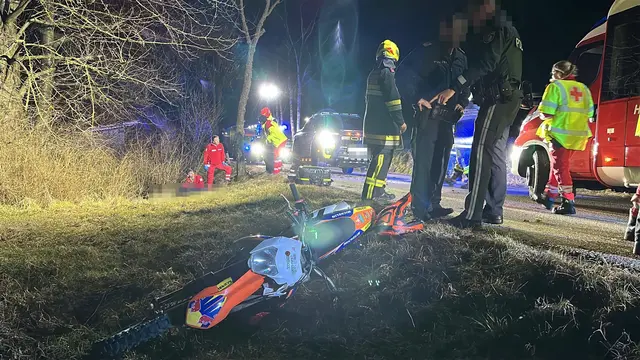 Heute früh, kam es gegen 02:30 Uhr bei Mauterheim zu einem schweren Motorradunfall. | Foto: DOKU NÖ