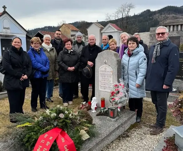 In Kindberg stand das Gedenken an Schutzbundführer Otto Ofenbäck im Mittelpunkt der Veranstaltung. | Foto: SPÖ RO Bruck-Mürzzuschlag