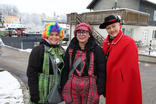 Karina, Isabella und Christina haben gut Lachen beim Raaber Faschingsumzug. | Foto: Markus Bäumler/zema-medien.de