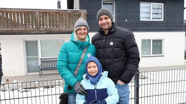 Familie Voglmayr kam extra aus Andorf zum Raaber Umzug. | Foto: Markus Bäumler/zema-medien.de