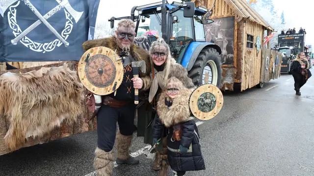 Familie Beham verkleidete sich heuer als Wikinger. | Foto: Markus Bäumler/zema-medien.de