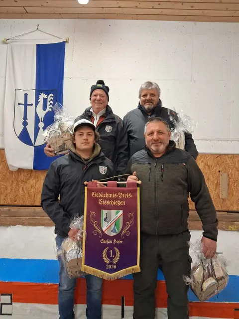 Die Sieger, Rang 4 und Rang 5 ESV Erpfendorf I; hinten Otto Mols und Georg Lechner, vorne Fabian Bromberger und Josef Lechner. | Foto: Brigitte Müller; Herta Stöckl