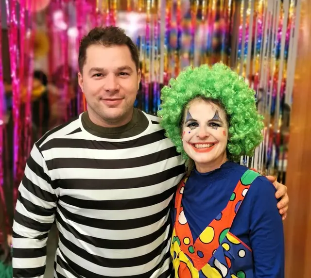 Florian Dworzak und Daniela Bauer vom veranstaltenden Dorfgemeinschaftsverein. | Foto: Josef Messirek