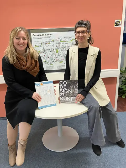 Sybille Rapberger, RMOÖ-Geschäftsstellenleiterin Wels-Eferding und Magdalena Schneiderbauer, Regionalmanagerin "Regionale Zukunftsgestaltung". | Foto: RMOÖ