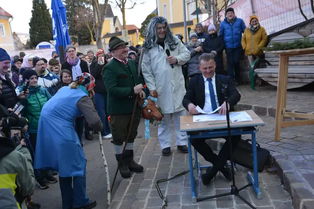 Alles drehte sich um den „porg caputus“, den Sauschädel. | Foto: Franz Faustmann