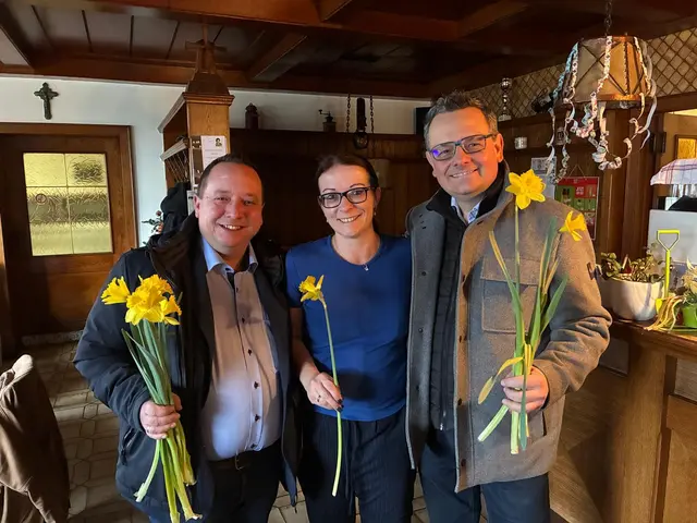 Vizebürgermeister Manuel Erber, Martina Plank und Bürgermeister Peter Hießberger | Foto: Gemeinde Wölbling