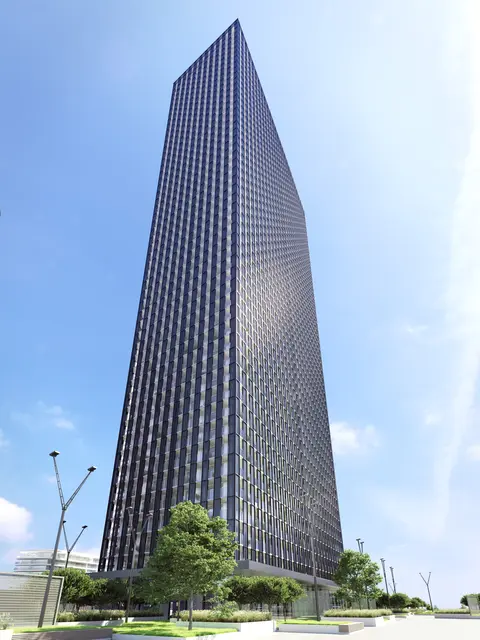 Der DC 2 ist der zweitgrößte der drei Danube City Towers. | Foto: OLN