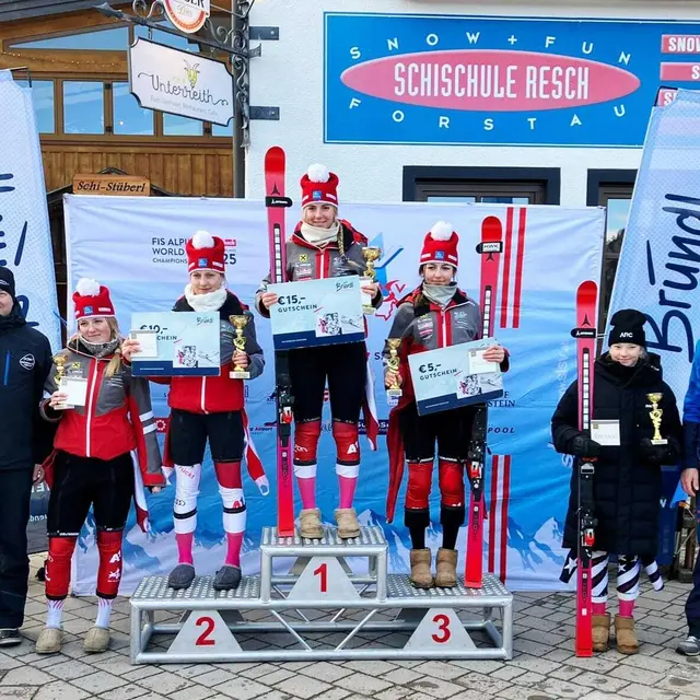 Siegerehrung Elisabeth Schlick 2. Platz RTL Landescup Forstau | Foto: Johanna Schlick/Privat
