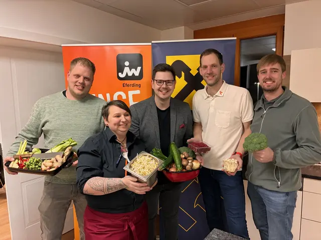 v.l n.r: Martin Burner, Andrea Karl, Michel Kirchberger, Thomas Burner und Robert Krennmair. | Foto: JW Eferding