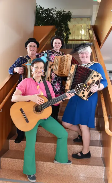 Gertrude Dangl und Christa Wanko (vorne) mit Otto Hahn und Karin Hölzl (hinten) | Foto: PBZ Waidhofen/Thaya