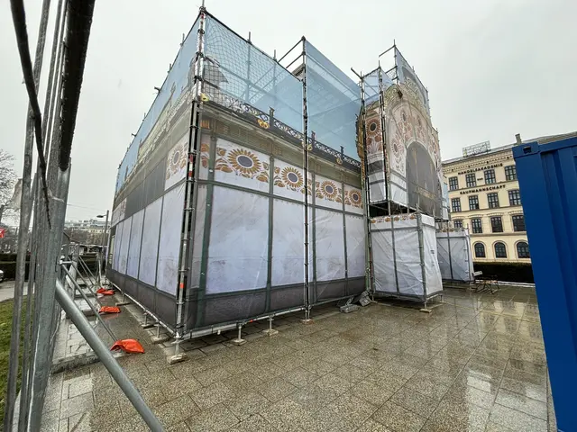 Die Restaurierungsarbeiten der Otto Wagner Pavillons laufen bereits seit Ende 2025. Man peilt an, die Kunstgebäude im Sommer wiederzueröffnen. | Foto: Nathanael Peterlini/MeinBezirk